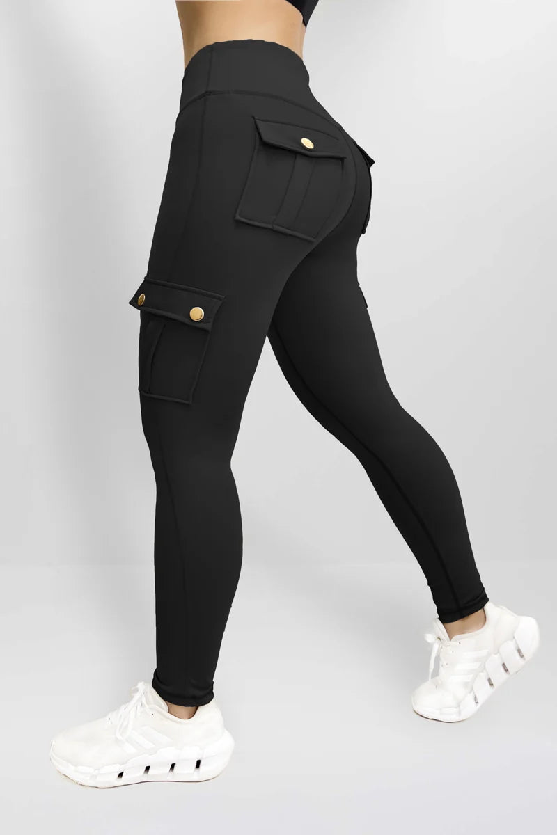 SoftLeg - Calça Cargo Legging com Efeito Eleva-Bumbum