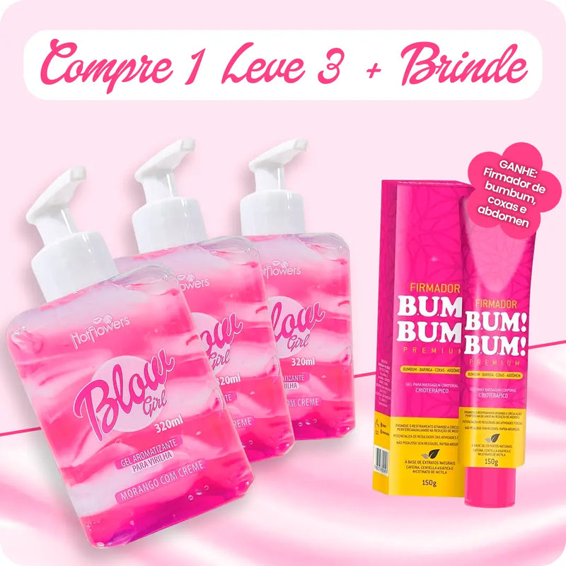 Kit Blow Girl | Gel Creme Aromatizante para Área Íntima