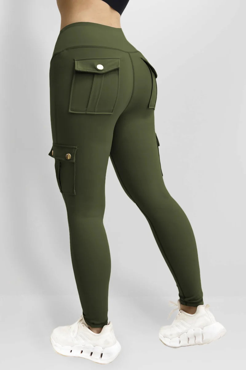 SoftLeg - Calça Cargo Legging com Efeito Eleva-Bumbum