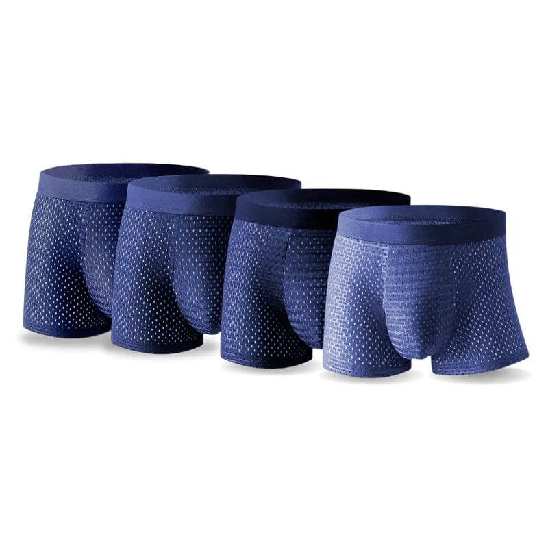 Cuecas Boxer Respiráveis de Fibras de Bamboo - [COMPRE 2 LEVE 4 SÓ HOJE]