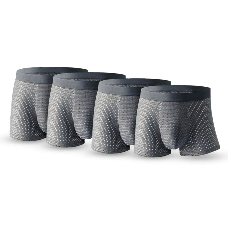 Cuecas Boxer Respiráveis de Fibras de Bamboo - [COMPRE 2 LEVE 4 SÓ HOJE]