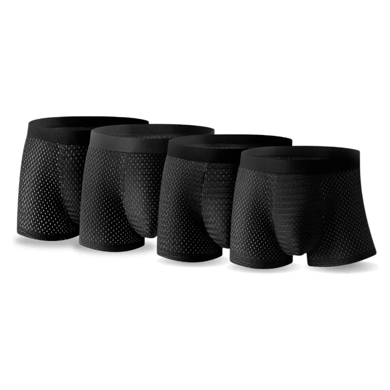 Cuecas Boxer Respiráveis de Fibras de Bamboo - [COMPRE 2 LEVE 4 SÓ HOJE]