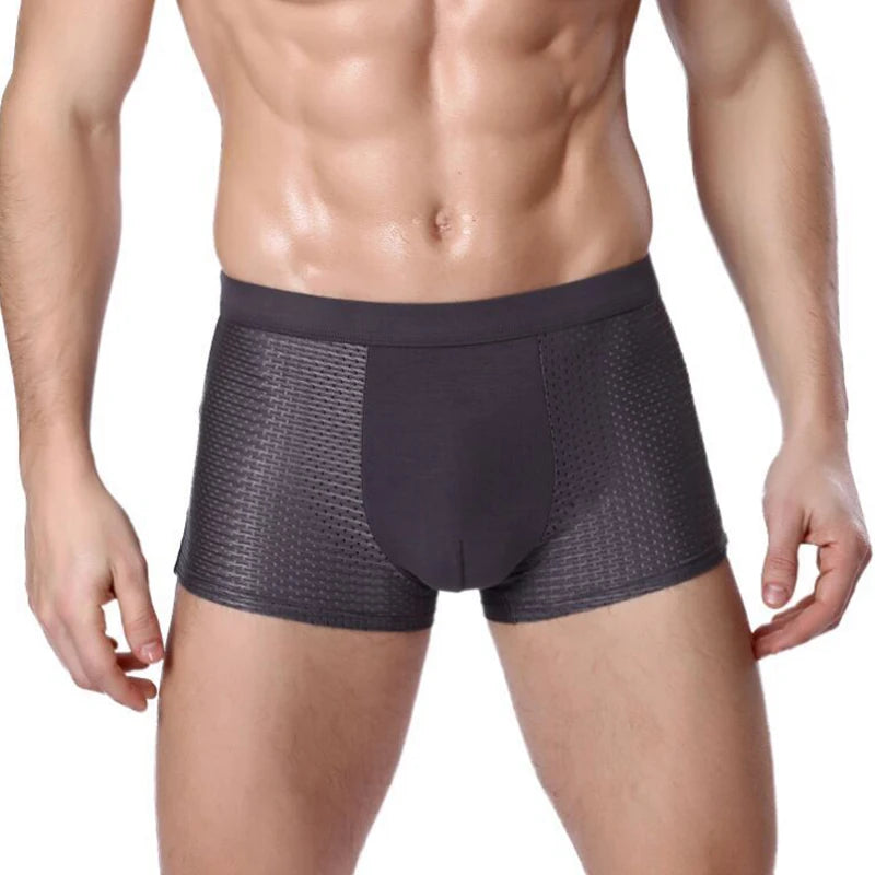 Cuecas Boxer Respiráveis de Fibras de Bamboo - [COMPRE 2 LEVE 4 SÓ HOJE]