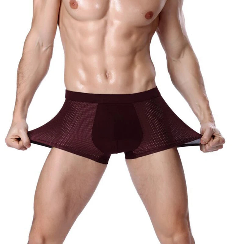 Cuecas Boxer Respiráveis de Fibras de Bamboo - [COMPRE 2 LEVE 4 SÓ HOJE]