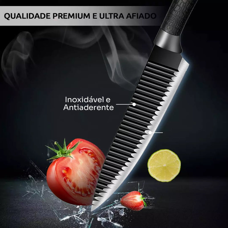 Kit de Facas Waves 6 em 1 - O Mais Completo e Profissional